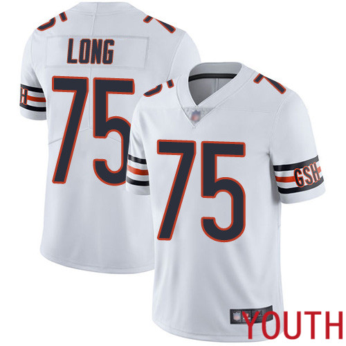 Chicago Bears Limited White Youth Kyle Long Road Jersey NFL Football #75 Vapor Untouchable->chicago bears->NFL Jersey